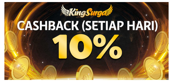 BONUS CASHBACK 10%
